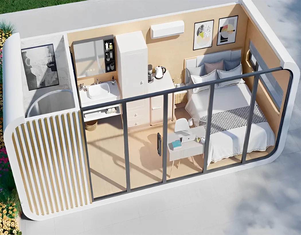 Plano de medidas – Casa cápsula Apple Small
